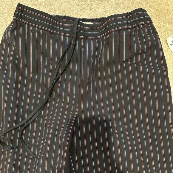 Urban Outfitters Black Pinstripe Drawstring trousers pants XS NWT - Picture 2 of 4